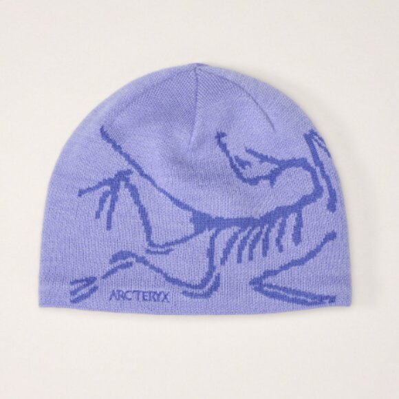 Arc'teryx Bird Head Toque Beenie Hat Moonstone/Electra Purple Wool Unisex - Picture 1 of 15